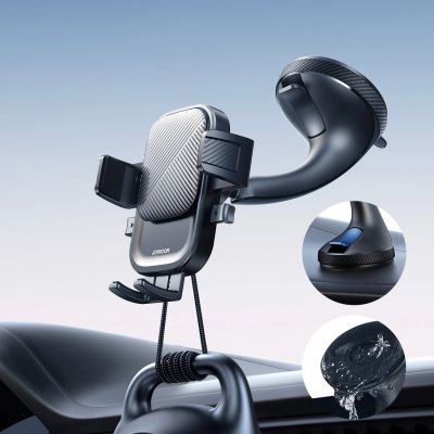 7. Joyroom JR-OK6 clamp phone holder for glass - black