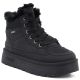5. Women's black Big Star platform snow boots UU274167