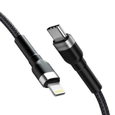 2. Wozinsky WNBCL1 Lightning / USB-C PD 30W cable 1 m - black