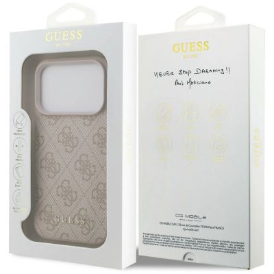 8. Guess 4G Classic Case for iPhone 17 Pro / 18 Pro - Pink