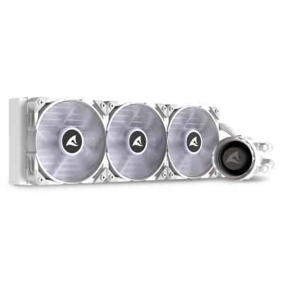 8. Sharkoon S90 All-in-One Liquid CPU Cooler, 12 cm, White, 1 pc.