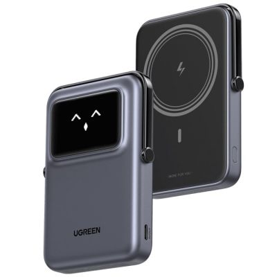 2. Ugreen UNO 10000 mAh Wireless Charging Power Bank, Black
