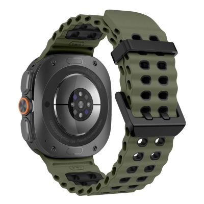 2. Tech-Protect Iconband Pro for Samsung Galaxy Watch Ultra 47mm - Green/Black