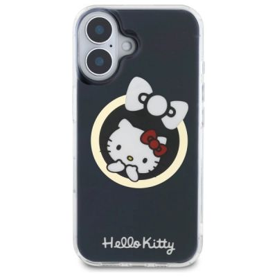 3. Hello Kitty IML Fun bow Magsafe iPhone 16 Case - Black