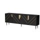 4D MOUNTAIN chest of drawers 204x40x72 black + gold
