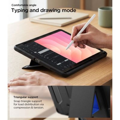 10. Spigen Tough Armor Pro Case for Samsung Galaxy Tab S12+ 12.6" - black