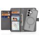 9. Dux Ducis Lawa Leather Case for Samsung Galaxy S25+ with Detachable Magnetic Wallet - Gray
