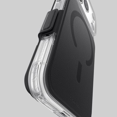 14. AmazingThing Titan Pro Lens Flip Set iPhone 18 Pro Max Case with Wallet, MagSafe Compatible - Black