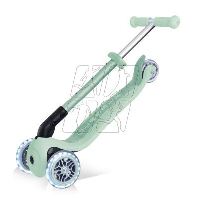 14. 3-wheel scooter Globber Foldable Lights ECOlogic Pistachio Jr 692-505