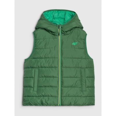 6. Boy's down vest with synthetic filling 4F 4FJRAW25TVJAM324-41S