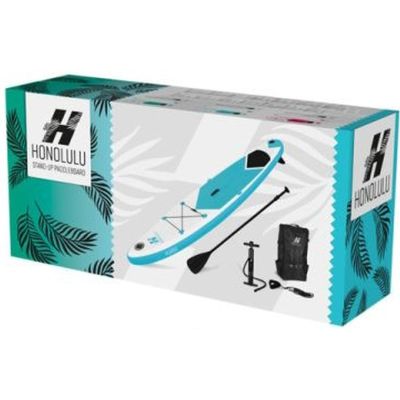 17. SUP BOARD SET 150KG INFLATABLE HONOLULU 320x76x15CM GREEN