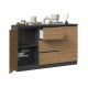 3. Chest of drawers 2D3S 120x30xH75 anthracite/artisan