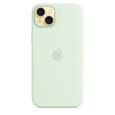 4. Apple Silicone Case with MagSafe Soft Mint, for Apple iPhone 15 Plus, MT103ZM/A