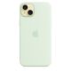 4. Apple Silicone Case with MagSafe Soft Mint, for Apple iPhone 15 Plus, MT103ZM/A