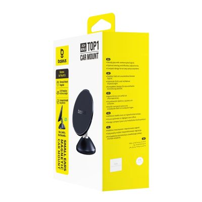 14. Baseus GoTrip DC1 Magnetic Holder Compatible with MagSafe for Windshield/Dashboard - Black