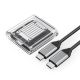 Orico TC20-M2-10G M.2 NVME USB-C 3.2 Disk Caddy - Transparent
