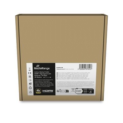 5. MediaRange MRCS224 HDMI Cable 20m HDMI Type A (Standard) Black