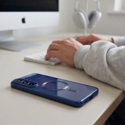 6. Tech-Protect MagFlex Case for Samsung Galaxy S26 FE – Navy Blue