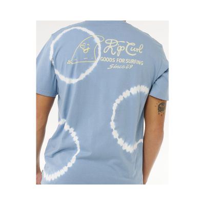 4. Men's RIP CURL Pacific Rinse Fin Tee Blue