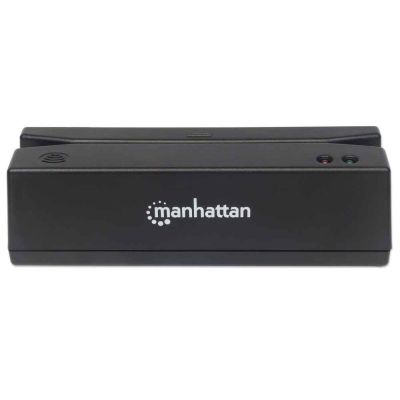 3. MANHATTAN USB Magnetic Card Reader, Three-Track, Black