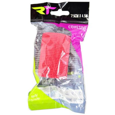 4. REA TAPE Elastic Bandage COHESIVE BAND Self-Adherent 4.5 m × 7.5 cm Red