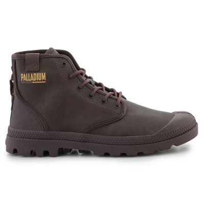 7. Palladium PAMPA HI COATED U 74375-249-M Dark Cocoa shoes