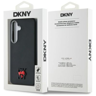 8. DKNY Leather Heart of NY Case for Samsung Galaxy S25 - Black