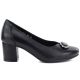 6. Black leather pumps with a block heel, Potocki JE19511