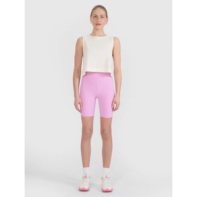6. Women's regular printed top 4F 4FWSS25TSLEF118-11S