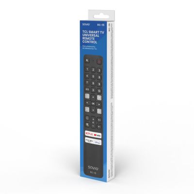 SAVIO UNIVERSAL REMOTE CONTROL FOR TV / REPLACEMENT FOR TCL TV - SMART TV RC-15