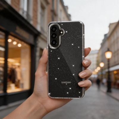 4. Tech-Protect FlexAir Case for Samsung Galaxy A27 5G - Clear and Glitter