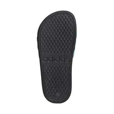 6. Adidas Adilette Aqua Slides children's flip-flops black and blue JS2497