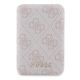 Guess Powerbank inductive 15W GUPB5FP4EMGP 5000mAh pink/pink 4G Leather Metal Logo MagSafe