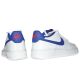 8. Nike Air Force 1 White/Deep royal blue women's shoes - CT3839-101