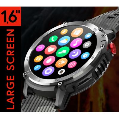 8. Men's Smartwatch RUBICON RNCF08 Black/Camo SMARUB232