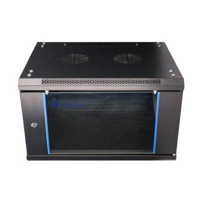 Extralink 6U 600x450 Black Wall-Mounted Rack Cabinet