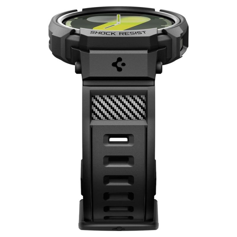 6. Spigen Rugged Armor Pro Strap for Samsung Galaxy Watch 8 40mm - Matte Black