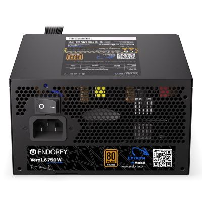 9. ENDORFY Vero L6 Power Supply Module 750 W 24-pin ATX ATX Black