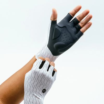 2. Rockbros Road Cycling Gloves Size: XL - White/Black