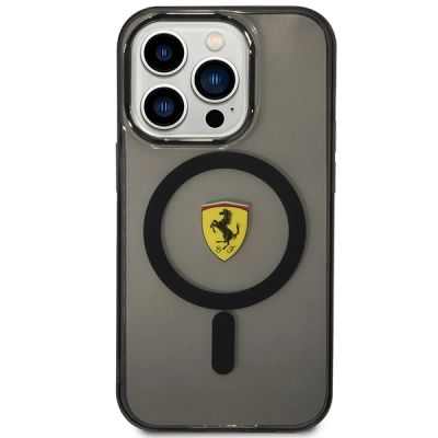 3. Ferrari FEHMP14XURKK iPhone 14 Pro Max 6.7" black/black hardcase Translucent Magsafe