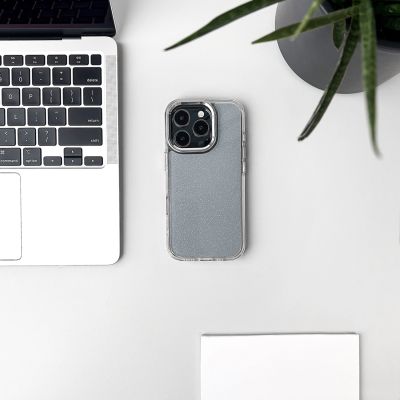 5. Glitter Case for iPhone 16 Pro - transparent with glitter