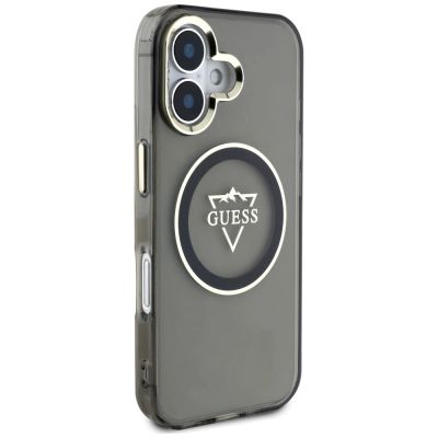 4. Guess IML Metal Mountain Logo MagSafe case for iPhone 16 - black