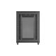 6. 19" 22U 800x1200 black Lanberg floor-standing rack cabinet with perforated doors (flat pack)