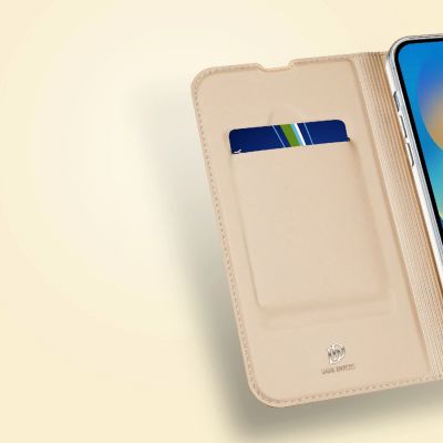 14. Dux Ducis Skin Pro Holster Flip Cover for iPhone 14 Pro gold
