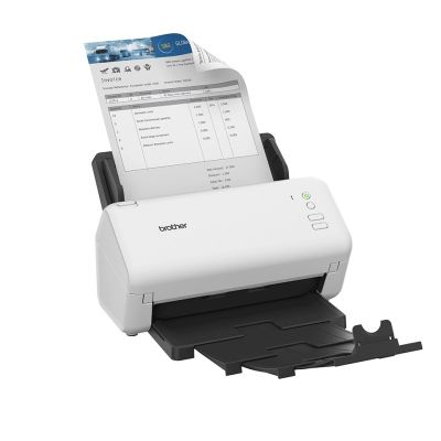 11. Brother ADS-4100 Duplex Document Scanner with ADF up to 35 ppm | Two-sided scanning | Automatic. 60-sheet feeder | USB 3.0 port | USB 2.0 connection
