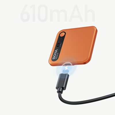 14. BOYA Notra Voice Recorder with AI Transcription - Orange