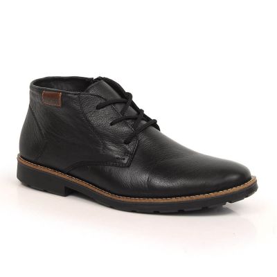 Rieker M RKR568 sheepskin-lined leather ankle boots