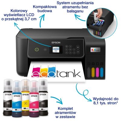 7. Epson EcoTank L3280 3-in-1 Inkjet Multifunction Printer