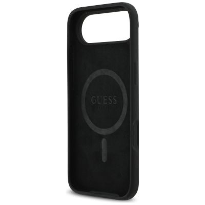7. Guess Silicone Triangle Logo MagSafe Case for iPhone 17 Air - Black