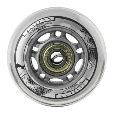 6. PU 64x24 82A TRANSPARENT (4 pcs.) + ABEC-7 (8 pcs.) NILS EXTREME SET